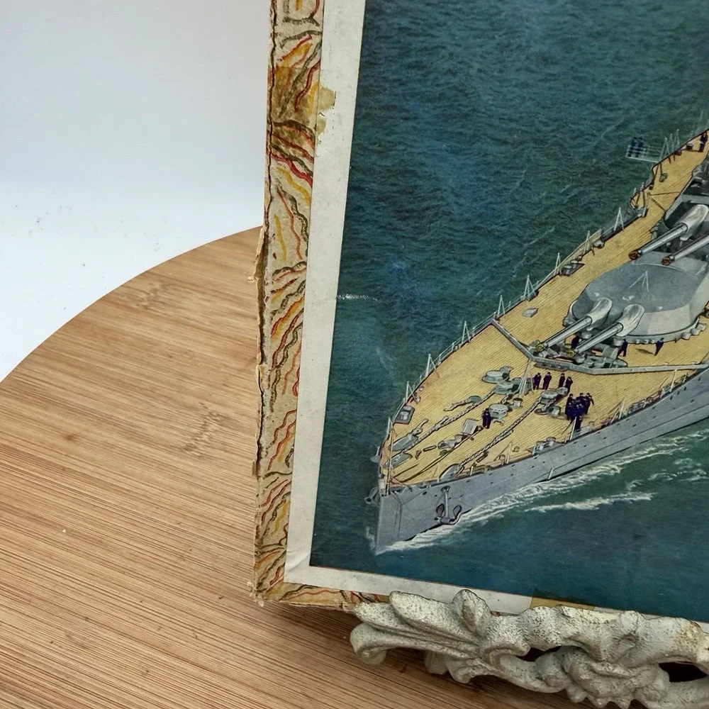 Vtg Victory Wood Puzzle British WWI WW2 Battleship‎ H.M.S. 